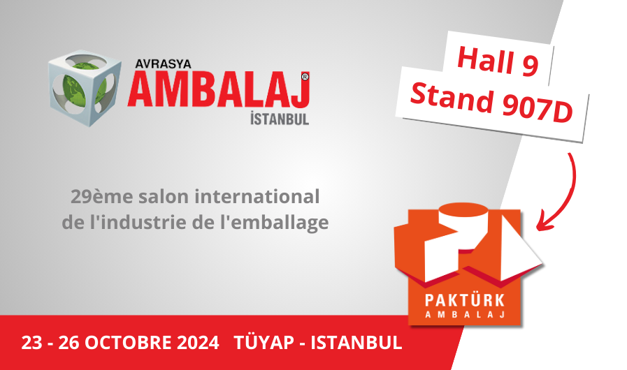 Participation au salon Eurasia à Istanbul, Hall 9, Stand 907D